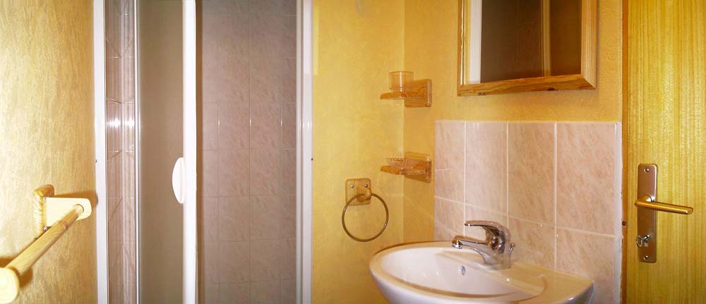 La salle de douche